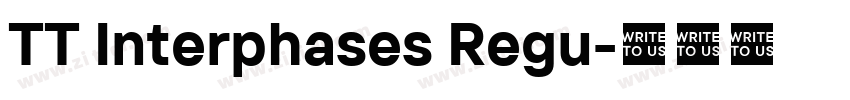 TT Interphases Regu字体转换